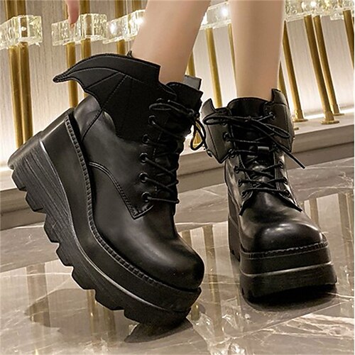 Femme Bottes Bottines Chelsea Soirée du quotidien Bottines Bottines Hiver Lacet Hauteur de semelle compensée Bout rond Vacances Mode Décontractées Faux Cuir Lacet Noir
Femme Bottes Bottines Chelsea Soirée du quotidien Bottines Bottines Hiver Lacet Hauteur de semelle compensée Bout rond Vacances Mode Décontractées Faux Cuir Lacet Noir