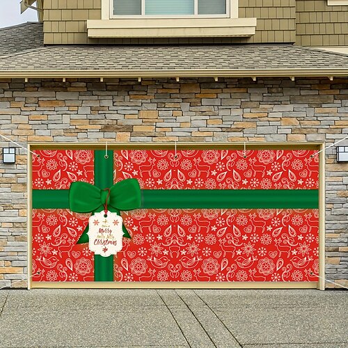 Couverture de porte de garage extérieure de noël, cadeaux, bannière de porte de noël, grande porte murale, décoration de toile de fond de noël pour décorations murales de maison de vacances
Couverture de porte de garage extérieure de noël, cadeaux, bannière de porte de noël, grande porte murale, décoration de toile de fond de noël pour décorations murales de maison de vacances