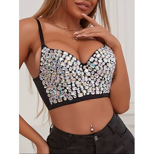 Sensual Blinging Brillante Y2K Año 2000 Faja Parte superior del tubo Top tank sujetador push up Top corto con corpiño Chica gótica Mujer Diamantes Sintéticos Diamante Cosplay Disfraz Carnaval Fiesta
Sensual Blinging Brillante Y2K Año 2000 Faja Parte superior del tubo Top tank sujetador push up Top corto con corpiño Chica gótica Mujer Diamantes Sintéticos Diamante Cosplay Disfraz Carnaval Fiesta