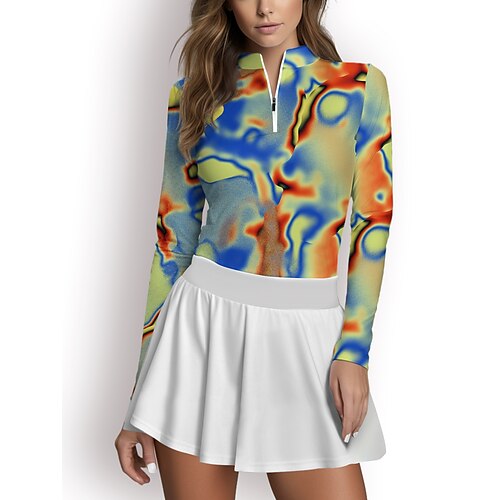 Mujer Camisas de polo Camiseta de golf Transpirable Secado rápido Dispersor de humedad Manga Larga Ropa de golf ropa de golf Ajuste regular Cremallera Cuello alto Impreso Primavera Otoño Tenis Golf
Mujer Camisas de polo Camiseta de golf Transpirable Secado rápido Dispersor de humedad Manga Larga Ropa de golf ropa de golf Ajuste regular Cremallera Cuello alto Impreso Primavera Otoño Tenis Golf