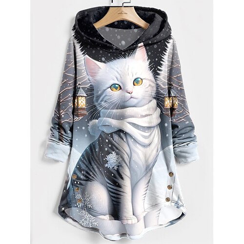 Felpa natalizia Per donna Felpa con cappuccio Maglione Gatto Abbigliamento sportivo Divertente Festival Stampa Rosa Viola Verde Natale Informale Felpa Manica lunga giacca Media elasticità Autunno
Felpa natalizia Per donna Felpa con cappuccio Maglione Gatto Abbigliamento sportivo Divertente Festival Stampa Rosa Viola Verde Natale Informale Felpa Manica lunga giacca Media elasticità Autunno