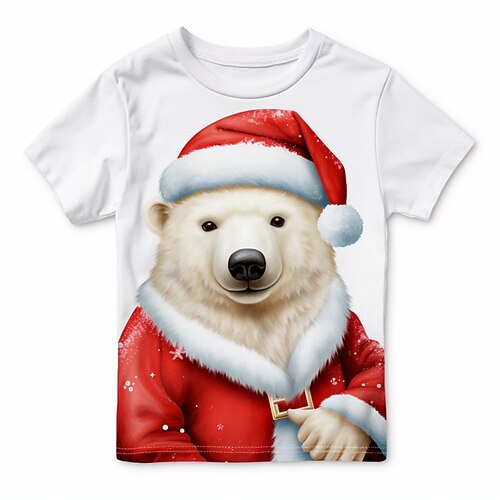 Christmas Boys 3D Bear Tee Skirt Short Sleeve 3D Print Fall Active Sports Fashion Polyester Kids 3-12 Years Outdoor Casual Daily Regular Fit
Christmas Boys 3D Bear Tee Skirt Short Sleeve 3D Print Fall Active Sports Fashion Polyester Kids 3-12 Years Outdoor Casual Daily Regular Fit