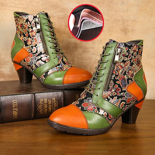 Femme Bottes Grandes Tailles Chaussures faites à la main Bottes à talons du quotidien Bottines Bottines Fermeture Lacet Talon Cône Bout pointu Rétro Vintage Décontractées Confort Cuir Fermeture Floral
Femme Bottes Grandes Tailles Chaussures faites à la main Bottes à talons du quotidien Bottines Bottines Fermeture Lacet Talon Cône Bout pointu Rétro Vintage Décontractées Confort Cuir Fermeture Floral