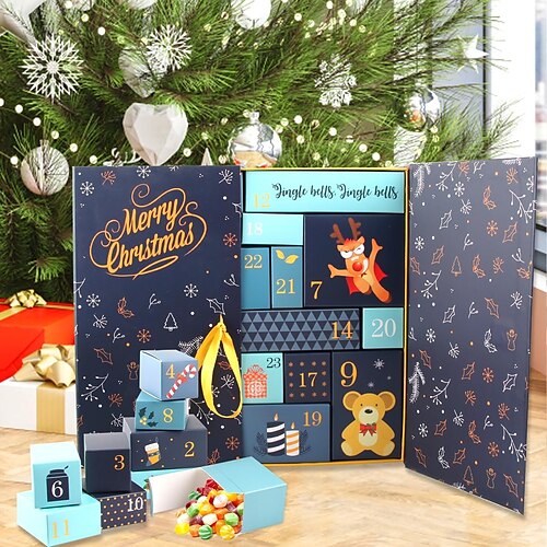 Adventskalender-Paketbox, DIY-Adventskalender mit 24 Weihnachtsgeschenkboxen, Weihnachts-Countdown-Kalender, Adventskalender-Set
Adventskalender-Paketbox, DIY-Adventskalender mit 24 Weihnachtsgeschenkboxen, Weihnachts-Countdown-Kalender, Adventskalender-Set