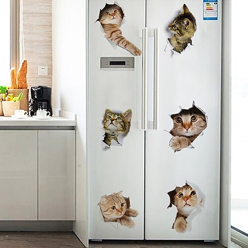 2PCS Cute Little Cat Broken Wall Hole Wall Stickers Self-Adhesive Living Room Refrigerator Stickers Toilet Lid Sticker.
2PCS Cute Little Cat Broken Wall Hole Wall Stickers Self-Adhesive Living Room Refrigerator Stickers Toilet Lid Sticker.
