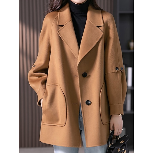 Mulheres Casaco Ao ar livre Rua Compras Outono Inverno Longo Casaco Normal Manter Quente Respirável Contemprâneo à moda Casual Casaco Manga Longa Côr Sólida Com bolsos Azul Marinho Camelo
Mulheres Casaco Ao ar livre Rua Compras Outono Inverno Longo Casaco Normal Manter Quente Respirável Contemprâneo à moda Casual Casaco Manga Longa Côr Sólida Com bolsos Azul Marinho Camelo