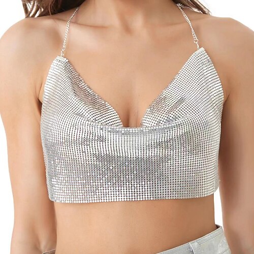 Metálico Sem Costas Brilhante Sensual Top Camisola Catenina per il corpo Regata recortada Discoteca Mulheres Paetês Cosplay Ocasiões Especiais Festa Bandagem Regata
Metálico Sem Costas Brilhante Sensual Top Camisola Catenina per il corpo Regata recortada Discoteca Mulheres Paetês Cosplay Ocasiões Especiais Festa Bandagem Regata