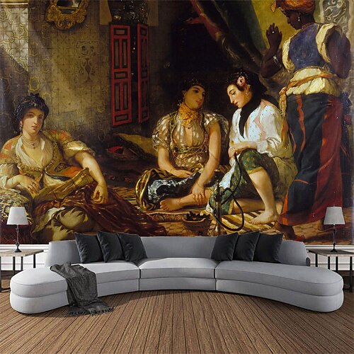 Delacoix Painting Hanging Tapestry Wall Art Large Tapestry Mural Decor Photograph Backdrop Blanket Curtain Home Bedroom Living Room Decoration
Delacoix Painting Hanging Tapestry Wall Art Large Tapestry Mural Decor Photograph Backdrop Blanket Curtain Home Bedroom Living Room Decoration