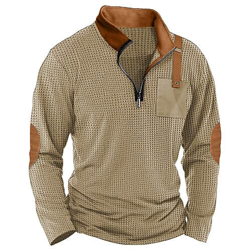 Hombre Camiseta Camisa de gofres Camiseta superior Camisa de manga larga Bloque de color Cuello Mao Calle Vacaciones Manga Larga Retazos Cremallera de un cuarto Ropa Moda Design Básico
Hombre Camiseta Camisa de gofres Camiseta superior Camisa de manga larga Bloque de color Cuello Mao Calle Vacaciones Manga Larga Retazos Cremallera de un cuarto Ropa Moda Design Básico