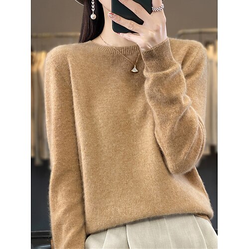 Pull Femme A côtes Tricoter Col Ras du Cou Laine énorme Automne Hiver Normal Extérieur du quotidien Vacances Elégant Décontractées Flexible manche longue Couleur unie Bleu Clair Cerise rouge Crevette
Pull Femme A côtes Tricoter Col Ras du Cou Laine énorme Automne Hiver Normal Extérieur du quotidien Vacances Elégant Décontractées Flexible manche longue Couleur unie Bleu Clair Cerise rouge Crevette