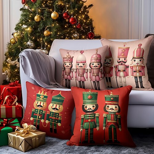 Christmas Nutcracker Double Side Pillow Cover 1PC Xmas Soft Decorative Square Cushion Case Pillowcase for Bedroom Livingroom Sofa Couch Chair
Christmas Nutcracker Double Side Pillow Cover 1PC Xmas Soft Decorative Square Cushion Case Pillowcase for Bedroom Livingroom Sofa Couch Chair