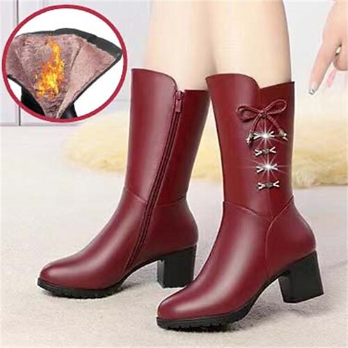 Mujer Botas Tallas Grandes Botas de tacon Exterior Diario Botas a media pierna Pedrería Pajarita Tacón Cuadrado Dedo redondo Vintage Elegante Sensual PU Cremallera Color sólido Negro Rojo
Mujer Botas Tallas Grandes Botas de tacon Exterior Diario Botas a media pierna Pedrería Pajarita Tacón Cuadrado Dedo redondo Vintage Elegante Sensual PU Cremallera Color sólido Negro Rojo