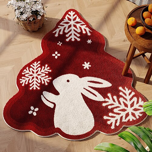 Tapis décoratif de lapin de noël de dessin animé, chambre à coucher, chambre d'enfant, tapis de chevet, entrée, antidérapant et résistant à la saleté, imitation cachemire
Tapis décoratif de lapin de noël de dessin animé, chambre à coucher, chambre d'enfant, tapis de chevet, entrée, antidérapant et résistant à la saleté, imitation cachemire