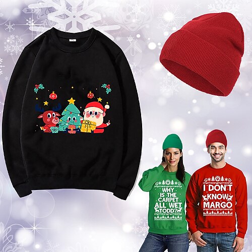 Noël père Noël Chapeau Pull de Noël Sweatshirt Imprime Art graphique Haut Chapeau Pour Homme Femme Unisexe Adulte Estampage à chaud 100 % Polyester Soirée Festival
Noël père Noël Chapeau Pull de Noël Sweatshirt Imprime Art graphique Haut Chapeau Pour Homme Femme Unisexe Adulte Estampage à chaud 100 % Polyester Soirée Festival
