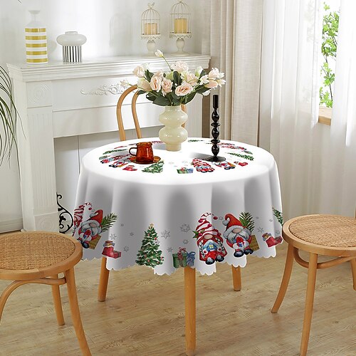 Nappe ronde imperméable et résistante à l'huile, couverture de table de décoration d'hiver froissée pour la pâtisserie
Nappe ronde imperméable et résistante à l'huile, couverture de table de décoration d'hiver froissée pour la pâtisserie
