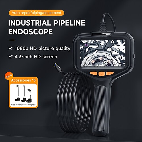 Boroscopio digital con cámara de endoscopio industrial con 1080p (1920 × 1080) 4.3 pulgada cámara de inspección 20.0m (60 pies) 10.0M (30 pies) 5,0 m (16 pies) 2 mp Portátil Luz LED Impermeable De
Boroscopio digital con cámara de endoscopio industrial con 1080p (1920 × 1080) 4.3 pulgada cámara de inspección 20.0m (60 pies) 10.0M (30 pies) 5,0 m (16 pies) 2 mp Portátil Luz LED Impermeable De