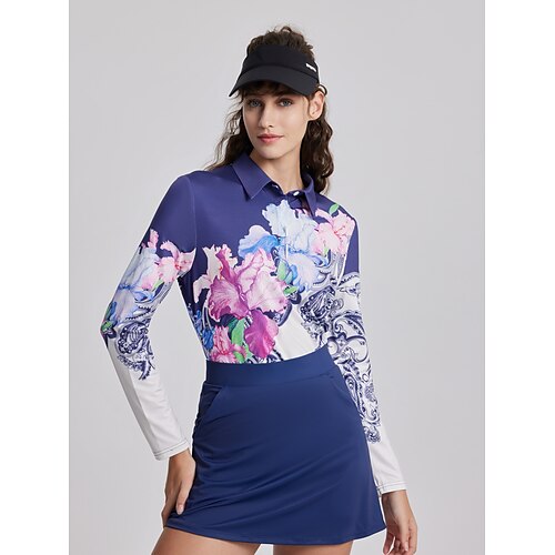 Mujer Camisas de polo Camiseta de golf Polo con botones Transpirable Secado rápido Dispersor de humedad Manga Larga Ropa de golf ropa de golf Ajuste regular Floral Primavera Otoño Tenis Golf pepinillo
Mujer Camisas de polo Camiseta de golf Polo con botones Transpirable Secado rápido Dispersor de humedad Manga Larga Ropa de golf ropa de golf Ajuste regular Floral Primavera Otoño Tenis Golf pepinillo