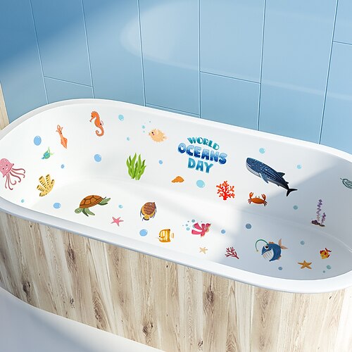 1 Juego de apliques de bañera de PVC, bonito pez Vinilo para bañera con estampado de pulpo para baño.
1 Juego de apliques de bañera de PVC, bonito pez Vinilo para bañera con estampado de pulpo para baño.