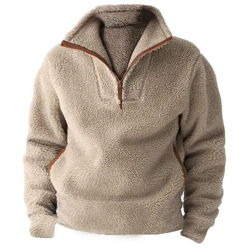 Homme Sweat shirt Sweat-shirt quart de fermeture éclair Kaki Demi fermeture éclair Bloc de couleur Patchwork Sport Loisir du quotidien Vacances Rétro Vintage Décontractées Polaire fine Automne hiver
Homme Sweat shirt Sweat-shirt quart de fermeture éclair Kaki Demi fermeture éclair Bloc de couleur Patchwork Sport Loisir du quotidien Vacances Rétro Vintage Décontractées Polaire fine Automne hiver