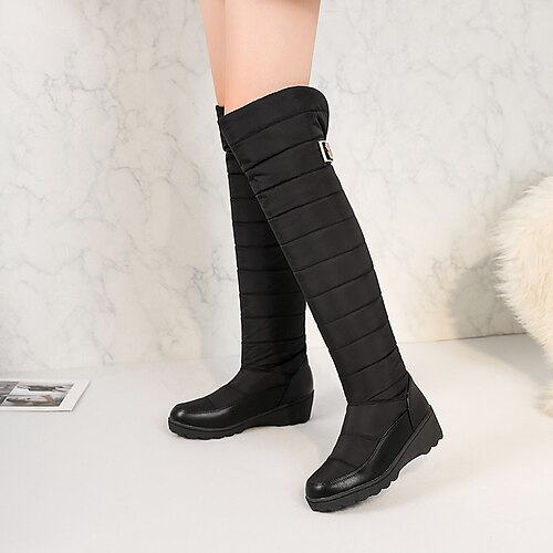 Femme Bottes Bottes de neige Grandes Tailles Bottes d'hiver du quotidien Doublé en Polaire Cuissardes Boucle Talon Plat Bout rond Pluche Décontractées Confort Polyuréthane Tissu Mocassins Couleur unie
Femme Bottes Bottes de neige Grandes Tailles Bottes d'hiver du quotidien Doublé en Polaire Cuissardes Boucle Talon Plat Bout rond Pluche Décontractées Confort Polyuréthane Tissu Mocassins Couleur unie