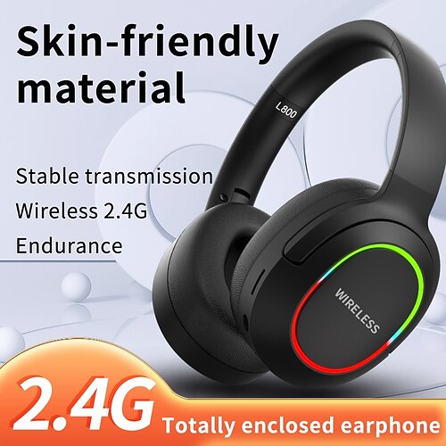 

L800 2.4G Over-ear Headphone Over Ear Bluetooth 5.1 Noise cancellation Stereo Surround sound for Apple Samsung Huawei Xiaomi MI Everyday Use Traveling Mobile Phone PC Computer Gaming
