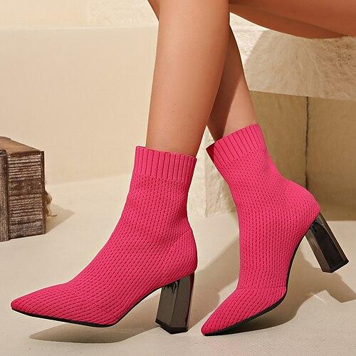 Mujer Botas Botas tipo suéter Diario Invierno Tacón Cuadrado Dedo Puntiagudo Sensual Flying Weaving Mocasín Negro Amarillo Rojo
Mujer Botas Botas tipo suéter Diario Invierno Tacón Cuadrado Dedo Puntiagudo Sensual Flying Weaving Mocasín Negro Amarillo Rojo