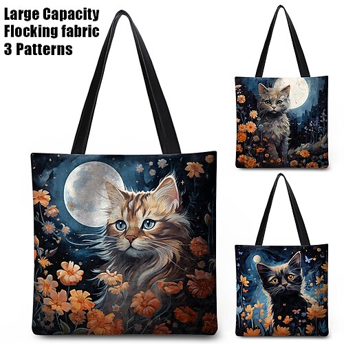Women's Tote Shoulder Bag Fluffy Bag Polyester Outdoor Shopping Daily Print Large Capacity Lightweight Durable Cat Navy Blue Royal Blue Dark Blue
Women's Tote Shoulder Bag Fluffy Bag Polyester Outdoor Shopping Daily Print Large Capacity Lightweight Durable Cat Navy Blue Royal Blue Dark Blue