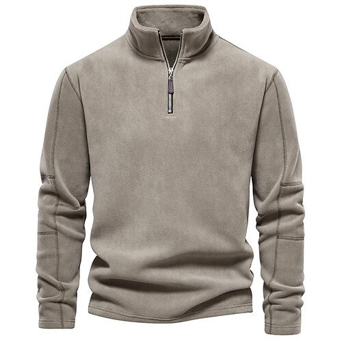 Herren Sweatshirt Pullover Polarvlies Sweatshirt mit Viertelreißverschluss Braun Grün Dunkelgray Troyer Halber Reißverschluss Glatt Sport Natur Täglich Festtage Strassenmode Brautkleider schlicht
Herren Sweatshirt Pullover Polarvlies Sweatshirt mit Viertelreißverschluss Braun Grün Dunkelgray Troyer Halber Reißverschluss Glatt Sport Natur Täglich Festtage Strassenmode Brautkleider schlicht
