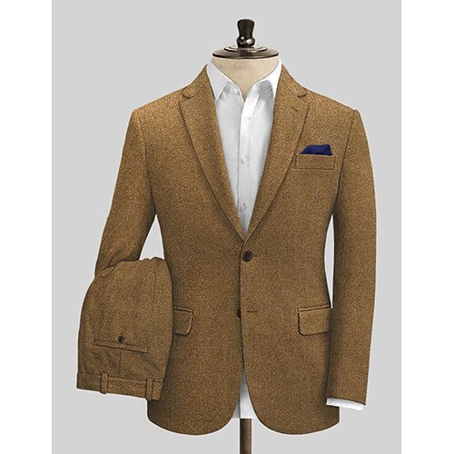 Marrón De los hombres Boda Trajes de tweed Color sólido Juego de 2 piezas Retro Antiguo Tallas Grandes Recto 2 botones 2023
Marrón De los hombres Boda Trajes de tweed Color sólido Juego de 2 piezas Retro Antiguo Tallas Grandes Recto 2 botones 2023