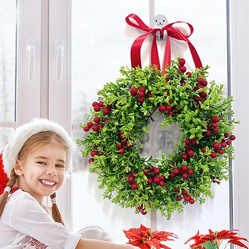 1 PC Navidad Coronas y guirnaldas navideñas, Decoraciones de vacaciones Fiesta Jardín Decoración de la boda 38 cm
1 PC Navidad Coronas y guirnaldas navideñas, Decoraciones de vacaciones Fiesta Jardín Decoración de la boda 38 cm