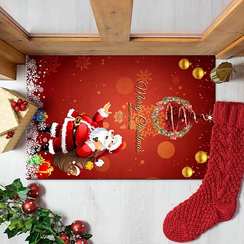 Weihnachts-Bodenmatte, Weihnachtsmann, Weihnachtsdekoration, Matte für Eingangstür, Badezimmer, saugfähige Matte
Weihnachts-Bodenmatte, Weihnachtsmann, Weihnachtsdekoration, Matte für Eingangstür, Badezimmer, saugfähige Matte