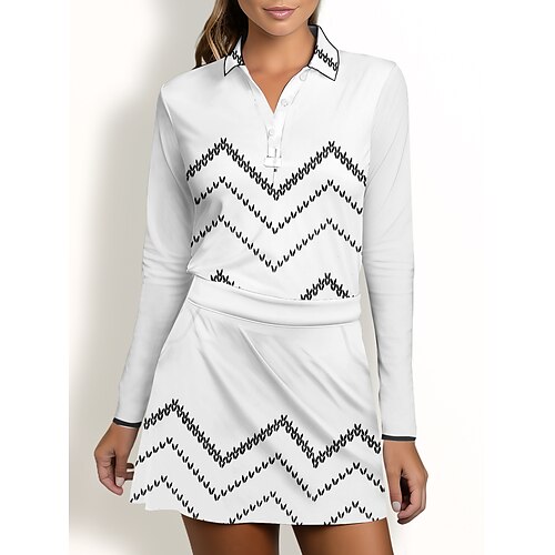 Mujer Camisas de polo Camiseta de golf Polo con botones Transpirable Secado rápido Dispersor de humedad Manga Larga Ropa de golf ropa de golf Ajuste regular Rayas Primavera Otoño Tenis Golf pepinillo
Mujer Camisas de polo Camiseta de golf Polo con botones Transpirable Secado rápido Dispersor de humedad Manga Larga Ropa de golf ropa de golf Ajuste regular Rayas Primavera Otoño Tenis Golf pepinillo