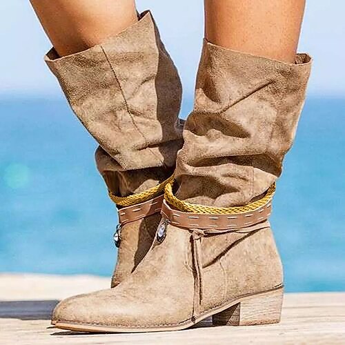 Mujer Botas Botas cowboy Zapatos de gamuza Tallas Grandes Fiesta Exterior Trabajo Botas a media pierna Borla Talón de bloque Dedo redondo Vintage Moda Casual Ante Sintético Mocasín Color sólido Negro
Mujer Botas Botas cowboy Zapatos de gamuza Tallas Grandes Fiesta Exterior Trabajo Botas a media pierna Borla Talón de bloque Dedo redondo Vintage Moda Casual Ante Sintético Mocasín Color sólido Negro