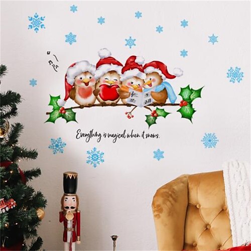 Branches décoratives de noël oiseaux flocons de neige portes fenêtres en verre décoration de la maison stickers muraux
Branches décoratives de noël oiseaux flocons de neige portes fenêtres en verre décoration de la maison stickers muraux