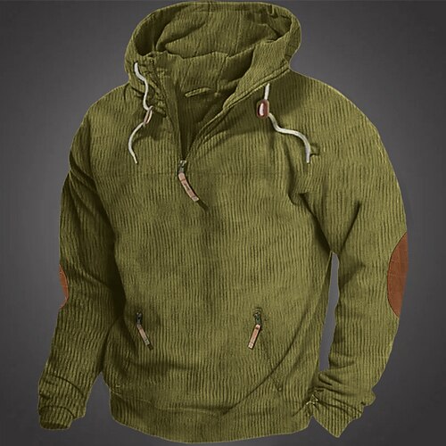 Homme Sweat à capuche Sweat à capuche quart zippé Noir Vert Véronèse Bleu Marron Capuche Bloc de couleur Zippé Sport Loisir du quotidien Vacances Velours Côtelé Vêtement de rue Frais Décontractées
Homme Sweat à capuche Sweat à capuche quart zippé Noir Vert Véronèse Bleu Marron Capuche Bloc de couleur Zippé Sport Loisir du quotidien Vacances Velours Côtelé Vêtement de rue Frais Décontractées