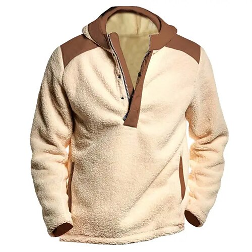 Homme Sweat à capuche Sweat-shirt quart de fermeture éclair Kaki Capuche Bloc de couleur Patchwork Sport Loisir du quotidien Vacances Vêtement de rue Décontractées Polaire fine Automne hiver
Homme Sweat à capuche Sweat-shirt quart de fermeture éclair Kaki Capuche Bloc de couleur Patchwork Sport Loisir du quotidien Vacances Vêtement de rue Décontractées Polaire fine Automne hiver