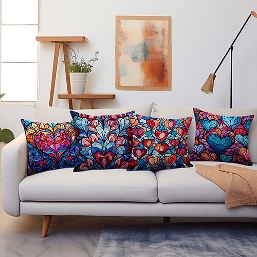 Capa de almofada dupla face com coração de vidro manchado, 1 peça, macia, decorativa, quadrada, fronha para quarto, sala de estar, sofá, cadeira
Capa de almofada dupla face com coração de vidro manchado, 1 peça, macia, decorativa, quadrada, fronha para quarto, sala de estar, sofá, cadeira