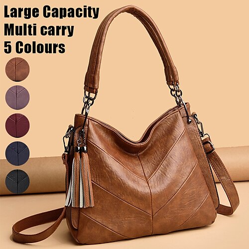 Mulheres Bolsa de Mão Bolsa crossbody Bolsa de ombro Bolsa Hobo Couro PU Ao ar livre Compras Diário Mocassim Ziper Grande Capacidade Prova-de-Água Durável Côr Sólida Retalho Vinho Marrom-amarelado
Mulheres Bolsa de Mão Bolsa crossbody Bolsa de ombro Bolsa Hobo Couro PU Ao ar livre Compras Diário Mocassim Ziper Grande Capacidade Prova-de-Água Durável Côr Sólida Retalho Vinho Marrom-amarelado