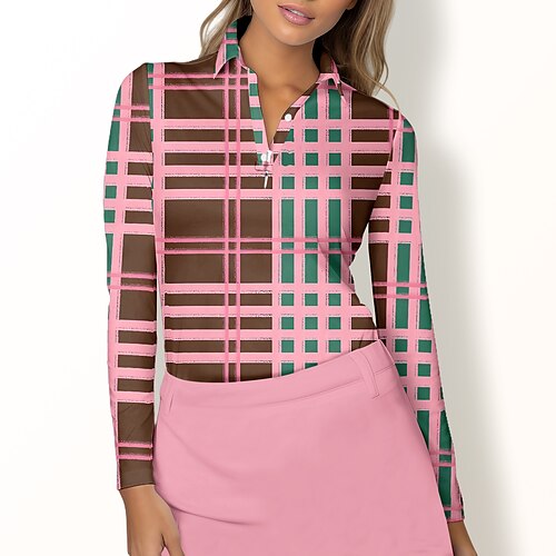 Mujer Camisas de polo Camiseta de golf Polo con botones Transpirable Secado rápido Dispersor de humedad Manga Larga Ropa de golf ropa de golf Ajuste regular Plaid Primavera Otoño Tenis Golf pepinillo
Mujer Camisas de polo Camiseta de golf Polo con botones Transpirable Secado rápido Dispersor de humedad Manga Larga Ropa de golf ropa de golf Ajuste regular Plaid Primavera Otoño Tenis Golf pepinillo