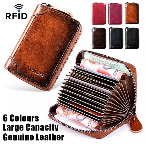 Men's Women's Wallet Credit Card Holder Wallet Leather Shopping Daily Holiday Zipper Large Capacity Waterproof Lightweight Solid Color Purple-12 card slots Black-12 card slots Blue gray-12 card slots
Men's Women's Wallet Credit Card Holder Wallet Leather Shopping Daily Holiday Zipper Large Capacity Waterproof Lightweight Solid Color Purple-12 card slots Black-12 card slots Blue gray-12 card slots