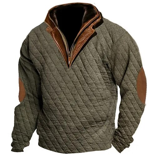 Homme Sweat shirt Sweat-shirt quart de fermeture éclair Vert Véronèse Col Mao Bloc de couleur Patchwork Sport Loisir du quotidien Vacances Vêtement de rue basique Décontractées Printemps Automne
Homme Sweat shirt Sweat-shirt quart de fermeture éclair Vert Véronèse Col Mao Bloc de couleur Patchwork Sport Loisir du quotidien Vacances Vêtement de rue basique Décontractées Printemps Automne
