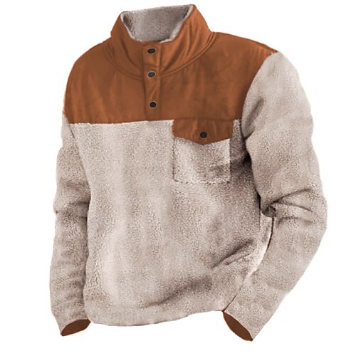 Homens Moletom Fleece Marron Colarinho Clerical Bloco de cor Patchwork Bolsos Desportos e Ar livre Diário Feriado Roupa de rua Básico Casual Outono inverno Roupa Moletons Moletons
Homens Moletom Fleece Marron Colarinho Clerical Bloco de cor Patchwork Bolsos Desportos e Ar livre Diário Feriado Roupa de rua Básico Casual Outono inverno Roupa Moletons Moletons