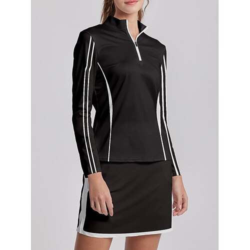 Damen poloshirt Golfhemd Atmungsaktiv Schnelltrocknend Feuchtigkeitsableitung Langarm Golfbekleidung Golfkleidung Regular Fit Zip Stehkragen Streifen Frühling Herbst Tennis Golfspiel Pickleball
Damen poloshirt Golfhemd Atmungsaktiv Schnelltrocknend Feuchtigkeitsableitung Langarm Golfbekleidung Golfkleidung Regular Fit Zip Stehkragen Streifen Frühling Herbst Tennis Golfspiel Pickleball