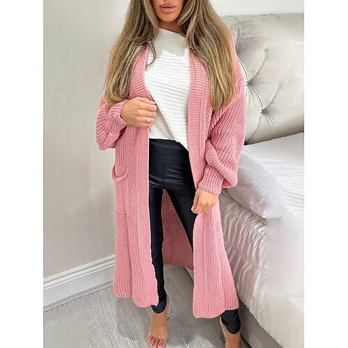 Gilet Cardigan Femme A côtes Tricoter Col V Polyester Poche Tricoté Automne Hiver Longue Extérieur du quotidien Sortie Mode Vêtement de rue Décontractées manche longue Couleur unie Noir Blanche Rose
Gilet Cardigan Femme A côtes Tricoter Col V Polyester Poche Tricoté Automne Hiver Longue Extérieur du quotidien Sortie Mode Vêtement de rue Décontractées manche longue Couleur unie Noir Blanche Rose