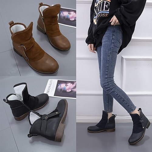 Damen Stiefel Übergrössen Outdoor Täglich Innenfutter aus Fleece Stiefeletten Stiefeletten Schnalle Blockabsatz Spitze Zehe Elegant Plüsch Brautkleider schlicht Kunst-Veloursleder PU Reißverschluss
Damen Stiefel Übergrössen Outdoor Täglich Innenfutter aus Fleece Stiefeletten Stiefeletten Schnalle Blockabsatz Spitze Zehe Elegant Plüsch Brautkleider schlicht Kunst-Veloursleder PU Reißverschluss