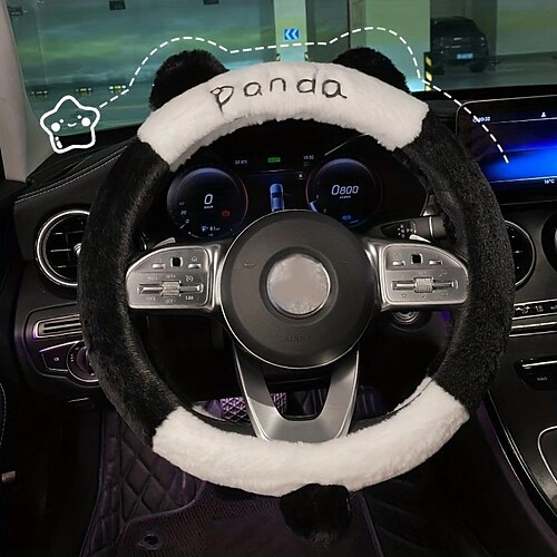Cubierta del manillar del volante del coche de felpa de invierno panda grande modelo universal lindo antideslizante cuatro estaciones universal cálido
Cubierta del manillar del volante del coche de felpa de invierno panda grande modelo universal lindo antideslizante cuatro estaciones universal cálido
