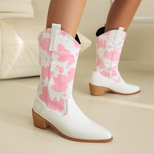 Femme Bottes Bottes Cow boy Soirée Bloc de couleur Bottes mi-mollet Talon Bottier Bout pointu Bohême Polyuréthane Mocassins Noir Rose Marron
Femme Bottes Bottes Cow boy Soirée Bloc de couleur Bottes mi-mollet Talon Bottier Bout pointu Bohême Polyuréthane Mocassins Noir Rose Marron