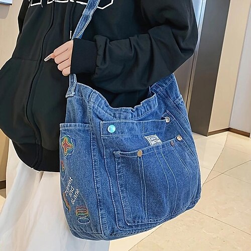 Mulheres Bolsa crossbody Bolsa de ombro Ganga Diário Grande Capacidade Côr Sólida Preto Azul Escuro Azul Claro
Mulheres Bolsa crossbody Bolsa de ombro Ganga Diário Grande Capacidade Côr Sólida Preto Azul Escuro Azul Claro