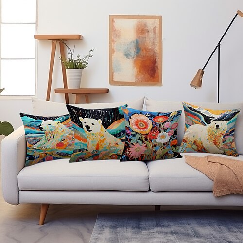 Colorful Polar Bear Double Side Pillow Cover 1PC Soft Decorative Square Cushion Case Pillowcase for Bedroom Livingroom Sofa Couch Chair
Colorful Polar Bear Double Side Pillow Cover 1PC Soft Decorative Square Cushion Case Pillowcase for Bedroom Livingroom Sofa Couch Chair