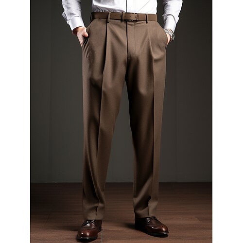 Hombre pantalones de traje Pantalones Pantalones de traje Bolsillo Plano Comodidad Transpirable Exterior Diario Noche Moda Casual Marrón
Hombre pantalones de traje Pantalones Pantalones de traje Bolsillo Plano Comodidad Transpirable Exterior Diario Noche Moda Casual Marrón